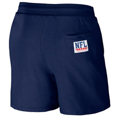 New England Patriots NFL x Staple Throwback Vintage Wash Fleece Shorts - Navy - NFL