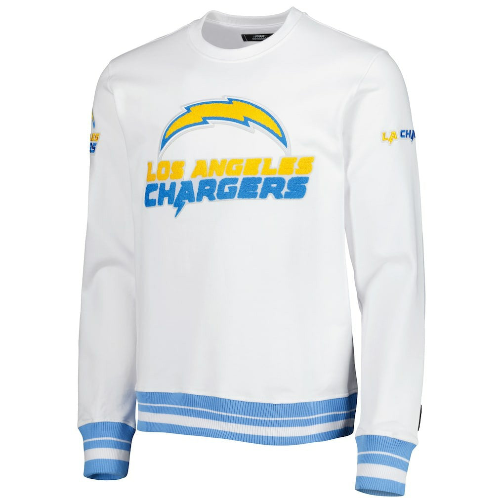 LA Chargers Pro Standard White Mash Up Pullover Sweatshirt - NFL