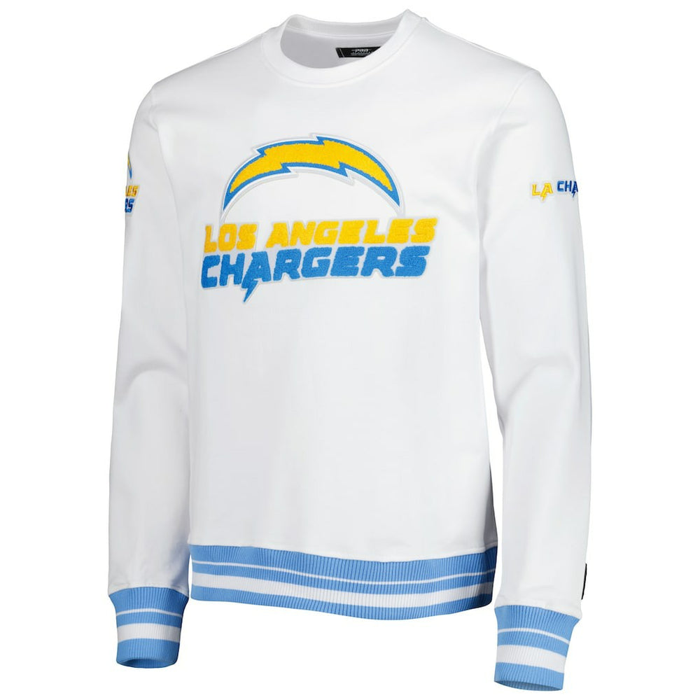LA Chargers Pro Standard White Mash Up Pullover Sweatshirt - NFL