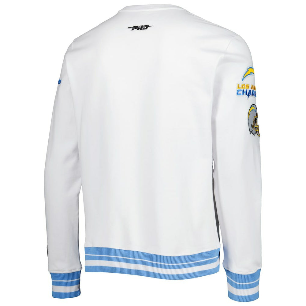 LA Chargers Pro Standard White Mash Up Pullover Sweatshirt - NFL