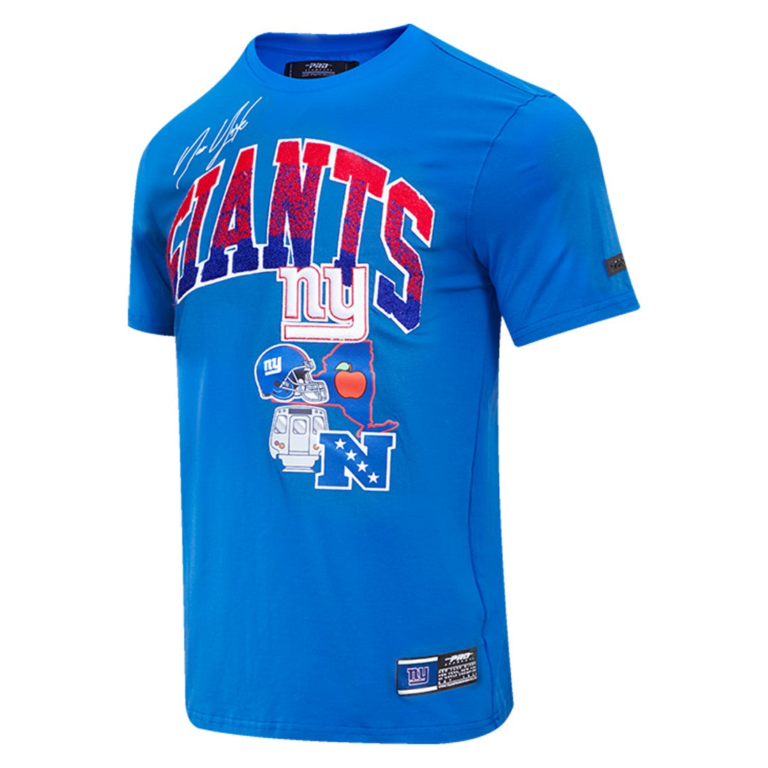 New York Giants Pro Standard Super Bowl XLVI Patch Hometown Collection T-Shirt - Royal - NFL