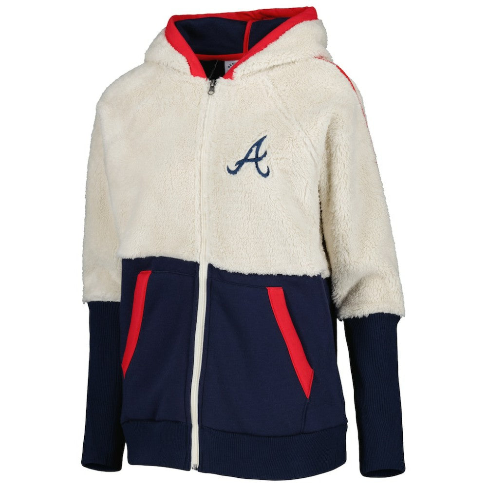 Atlanta Braves G-III 4Her by Carl Banks Women's Shuffle It Raglan Full-Zip Hoodie Discount