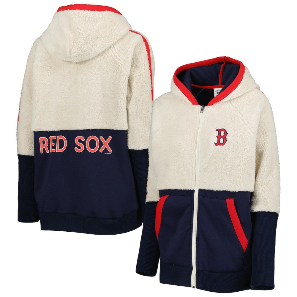 Boston Red Sox G-III 4Her by Carl Banks Women's Shuffle It Raglan Full-Zip Hoodie Discount