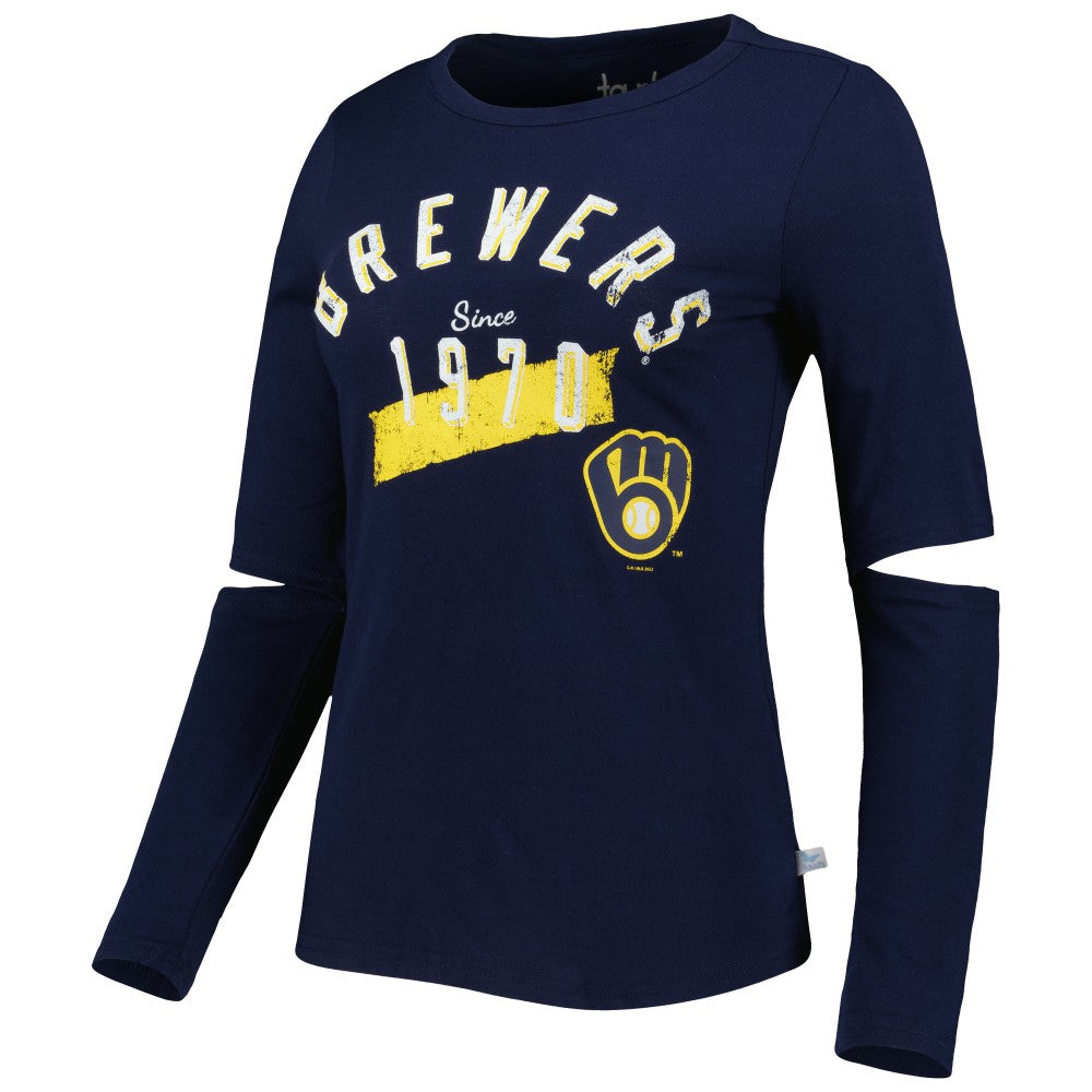 Milwaukee Brewers Touch Women's Formation Long Sleeve T-Shirt Sale