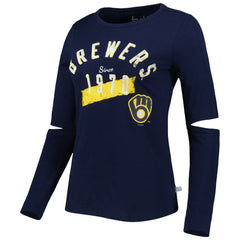 Milwaukee Brewers Touch Women's Formation Long Sleeve T-Shirt Sale