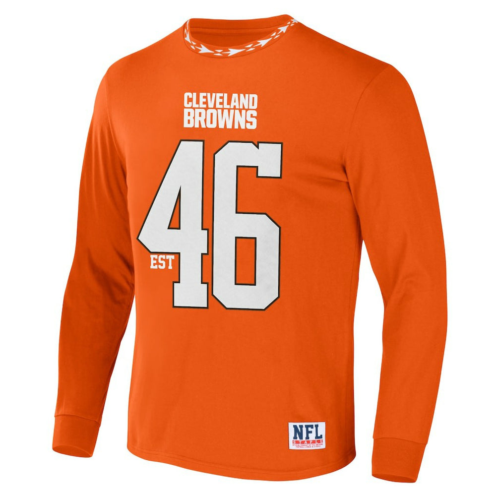 Cleveland Browns NFL x Staple Core Team Long Sleeve T-Shirt - Orange - NFL