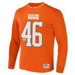 Cleveland Browns NFL x Staple Core Team Long Sleeve T-Shirt - Orange - NFL