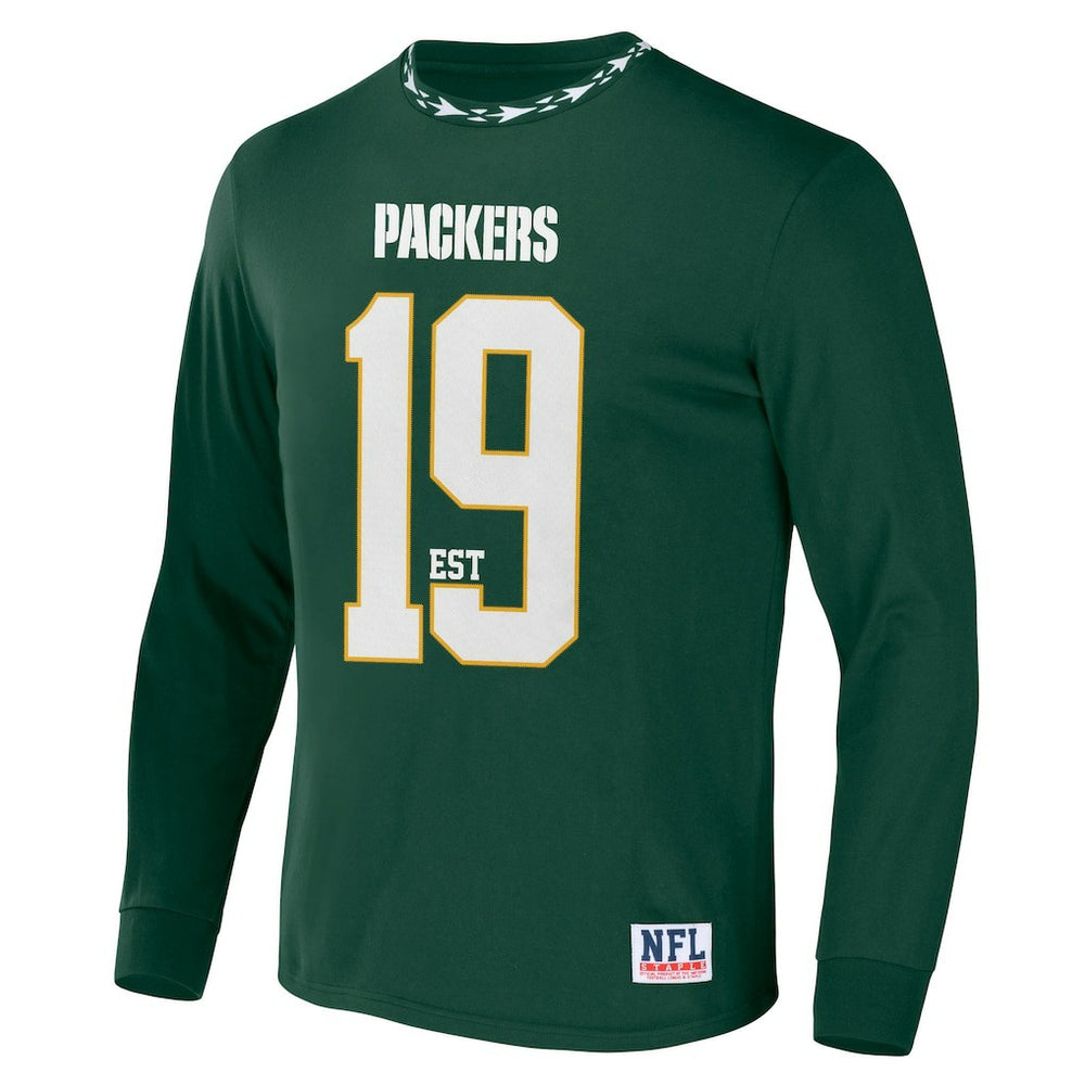 Green Bay Packers NFL x Staple Core Team Long Sleeve T-Shirt - Hunter Green - NFL