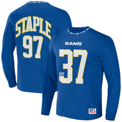 Los Angeles Rams NFL x Staple Core Team Long Sleeve T-Shirt - Royal - NFL