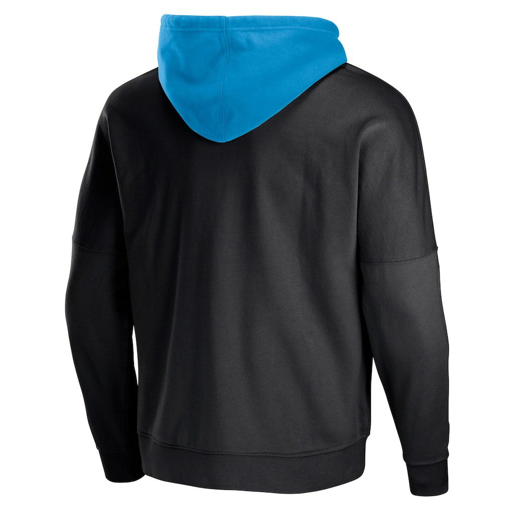 Carolina Panthers NFL x Staple Throwback Vintage Wash Pullover Hoodie - Black - NFL