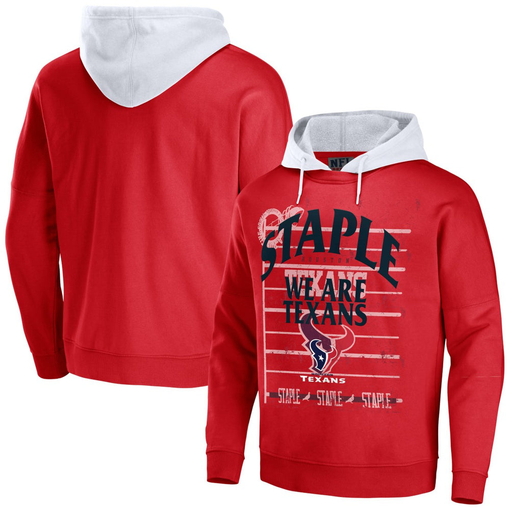 Houston Texans NFL x Staple Throwback Vintage Wash Pullover Hoodie - Navy - NFL