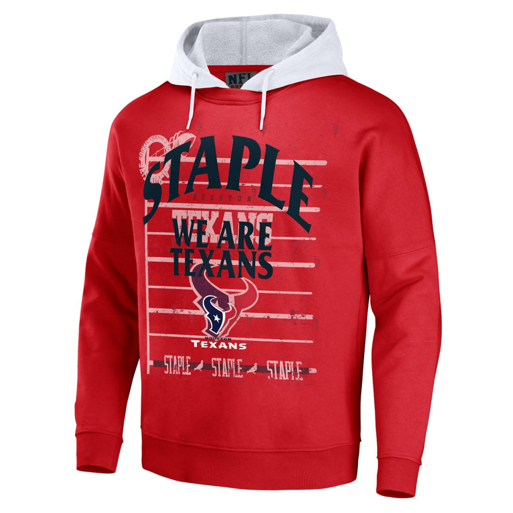 Houston Texans NFL x Staple Throwback Vintage Wash Pullover Hoodie - Navy - NFL
