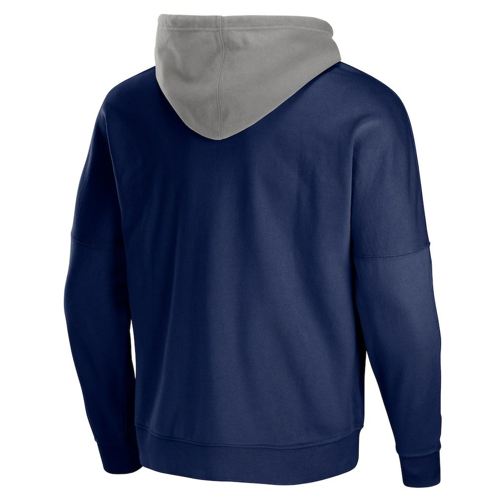 New England Patriots NFL x Staple Throwback Vintage Wash Pullover Hoodie - Navy - NFL