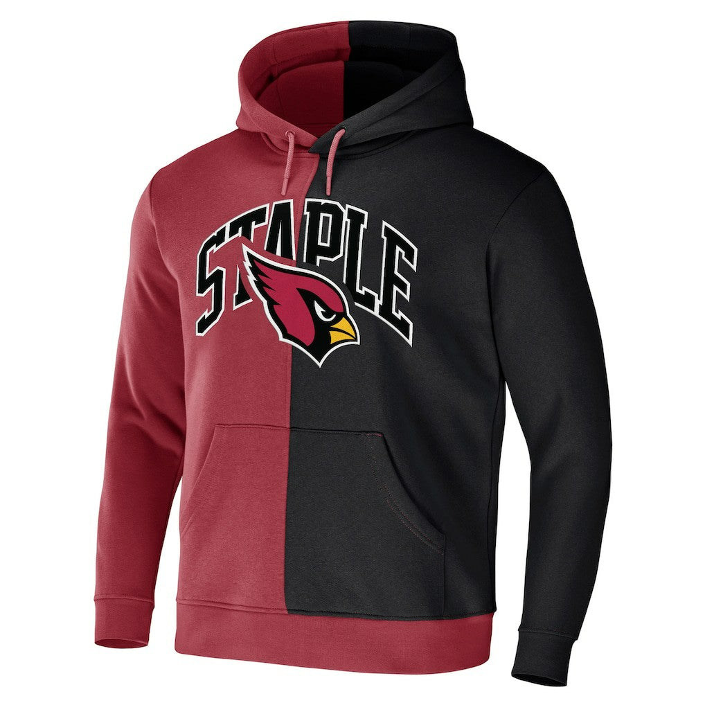 Arizona Cardinals NFL x Staple Split Logo Pullover Hoodie - Cardinal - NFL