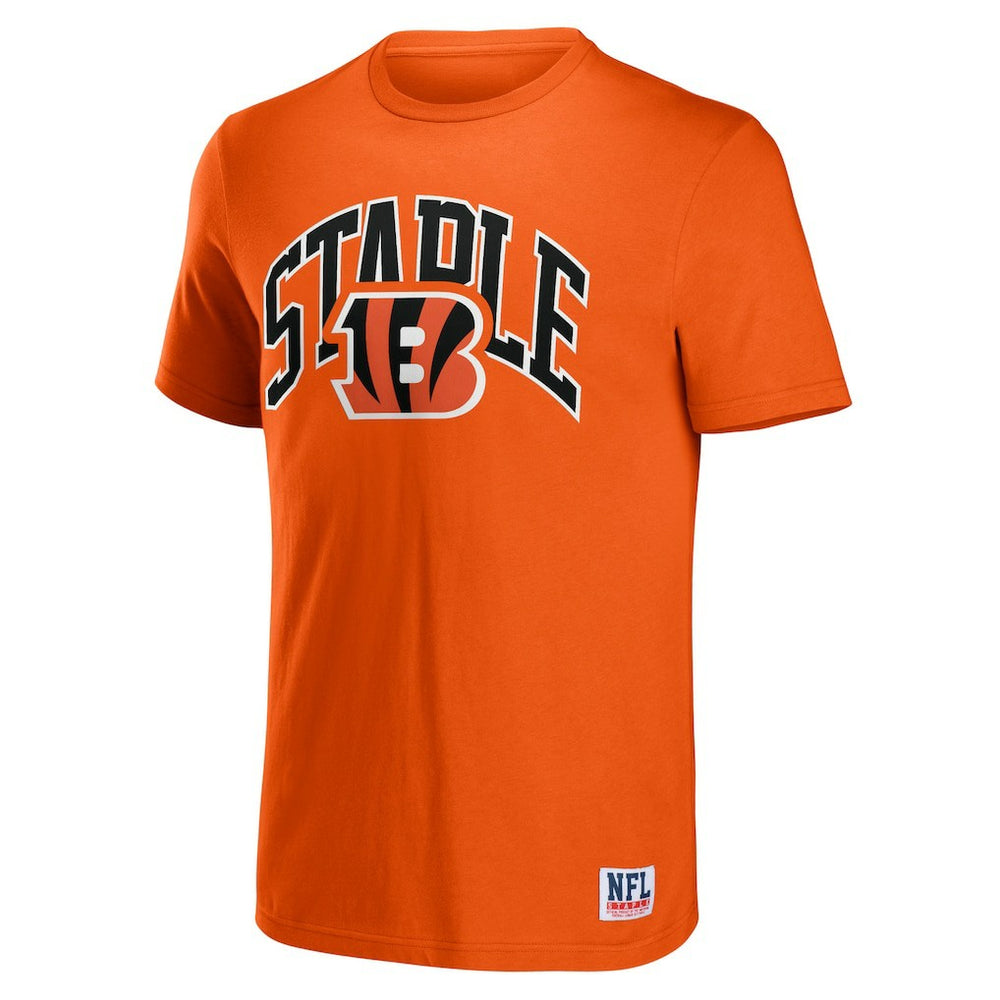 Cincinnati Bengals NFL x Staple Logo Lockup T-Shirt - Orange - NFL
