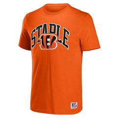Cincinnati Bengals NFL x Staple Logo Lockup T-Shirt - Orange - NFL