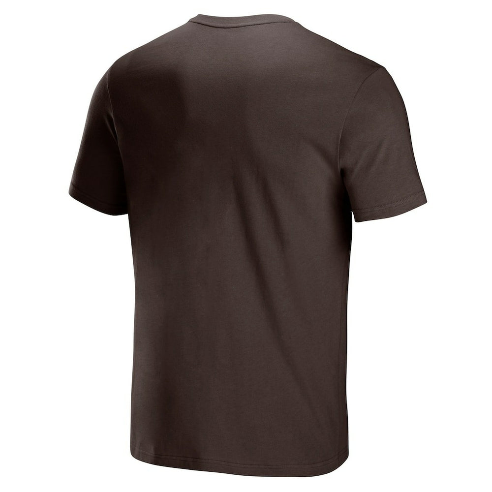 Cleveland Browns NFL x Staple Logo Lockup T-Shirt - Brown - NFL