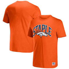 Denver Broncos NFL x Staple Logo Lockup T-Shirt - Orange - NFL