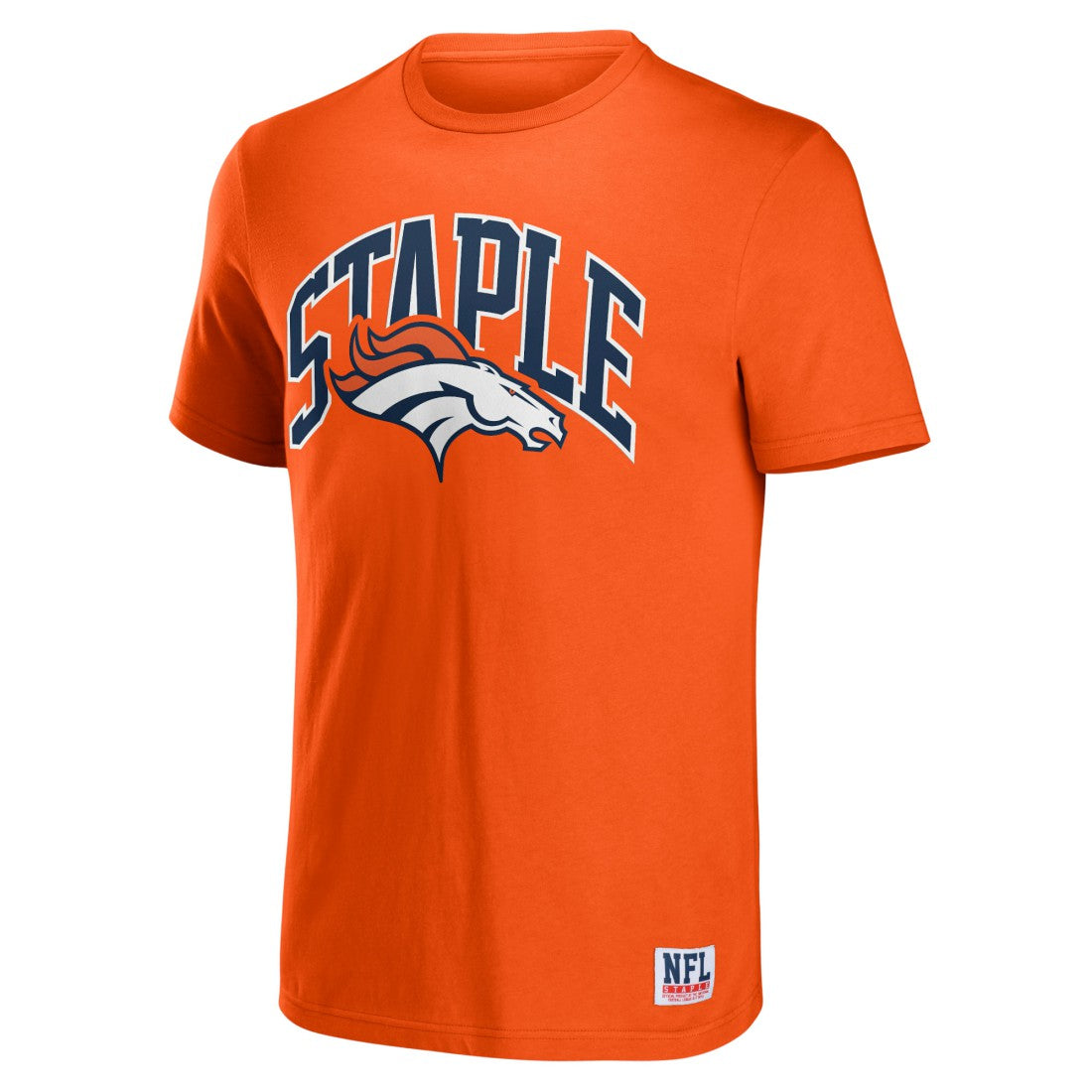 Denver Broncos NFL x Staple Logo Lockup T-Shirt - Orange - NFL