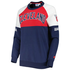 Cleveland Guardians Starter Women's Baseline Raglan Pullover Sweatshirt Discount