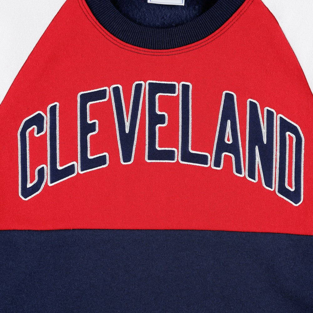 Cleveland Guardians Starter Women's Baseline Raglan Pullover Sweatshirt Discount