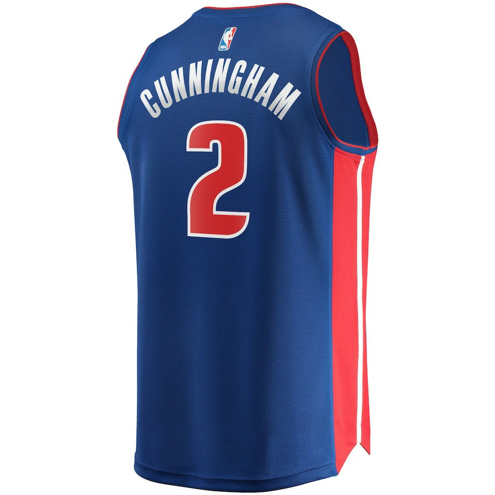 Fanatics Cade Cunningham Detroit Pistons Fast Break Replica Jersey Icon Editi- Blue