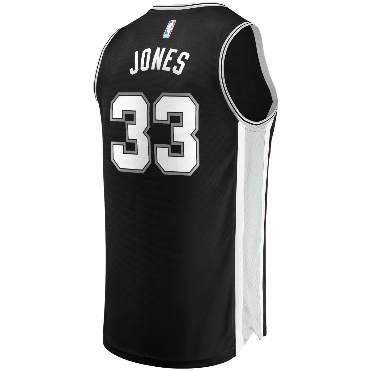 Fanatics Tre Jones San Antonio Spurs Fast Break Replica Jersey Icon Edition Black