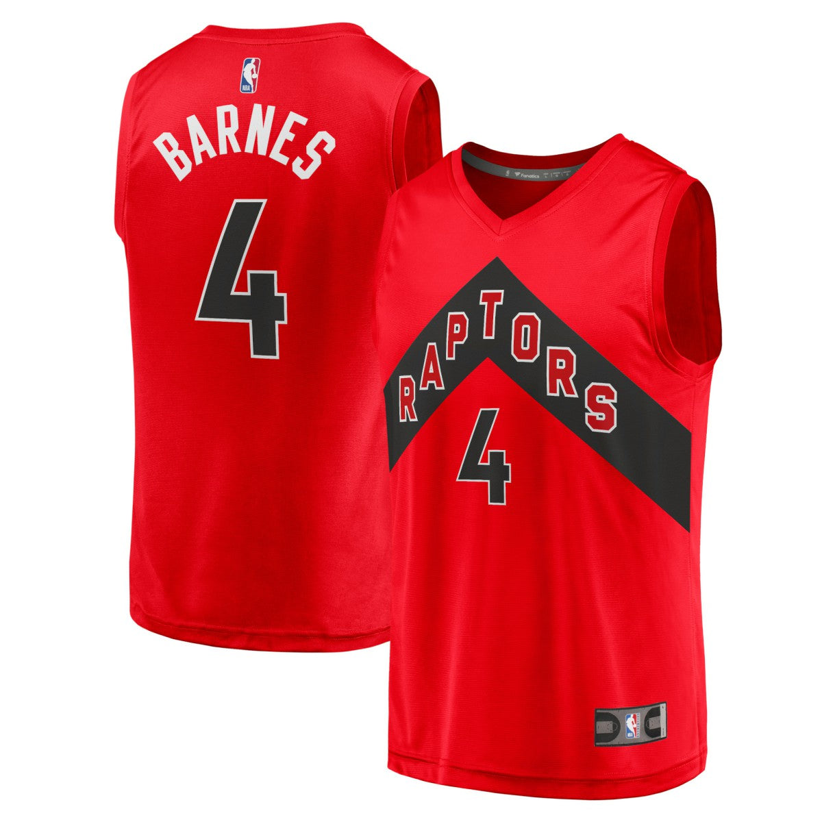 Fanatics Scottie Barnes Toronto Raptors Fast Break Replica Jersey Icon Edition Red