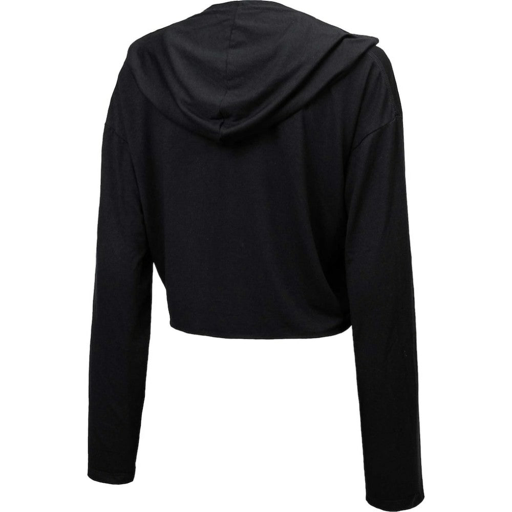 Chicago Cubs Majestic Threads Women's Leopard Cropped Hoodie Outlet