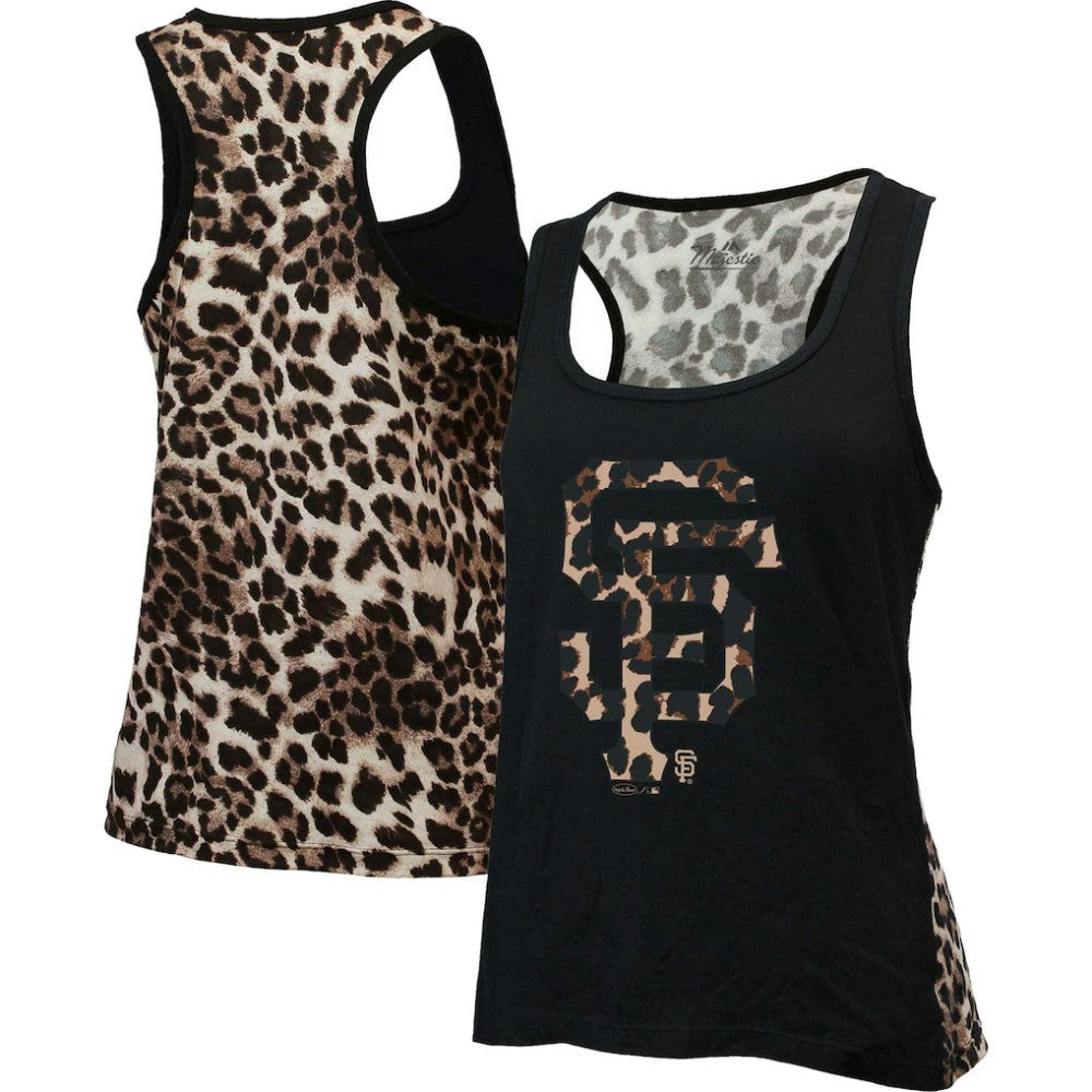 San Francisco Giants Majestic Threads Women's Leopard Tank Top Sale
