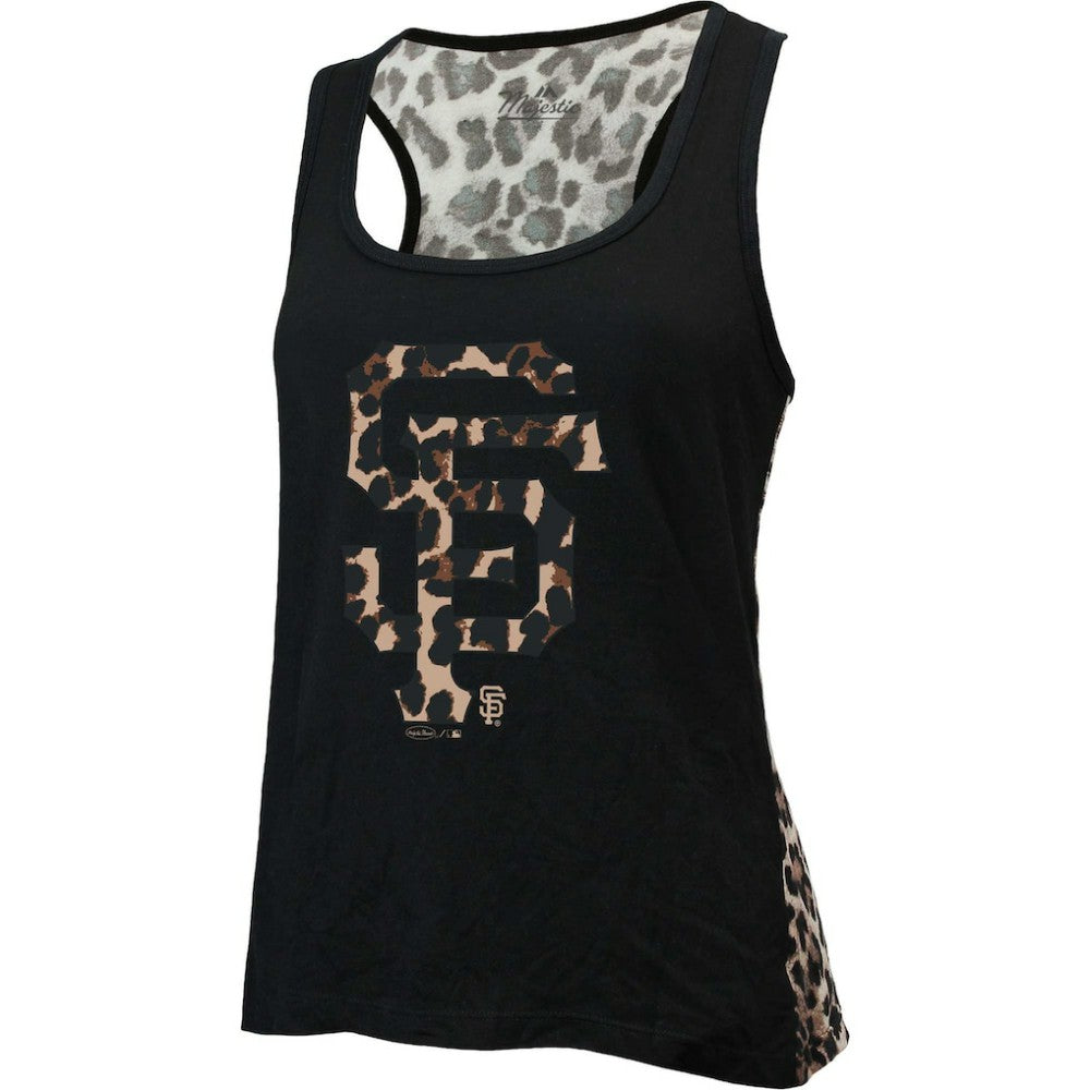 San Francisco Giants Majestic Threads Women's Leopard Tank Top Sale