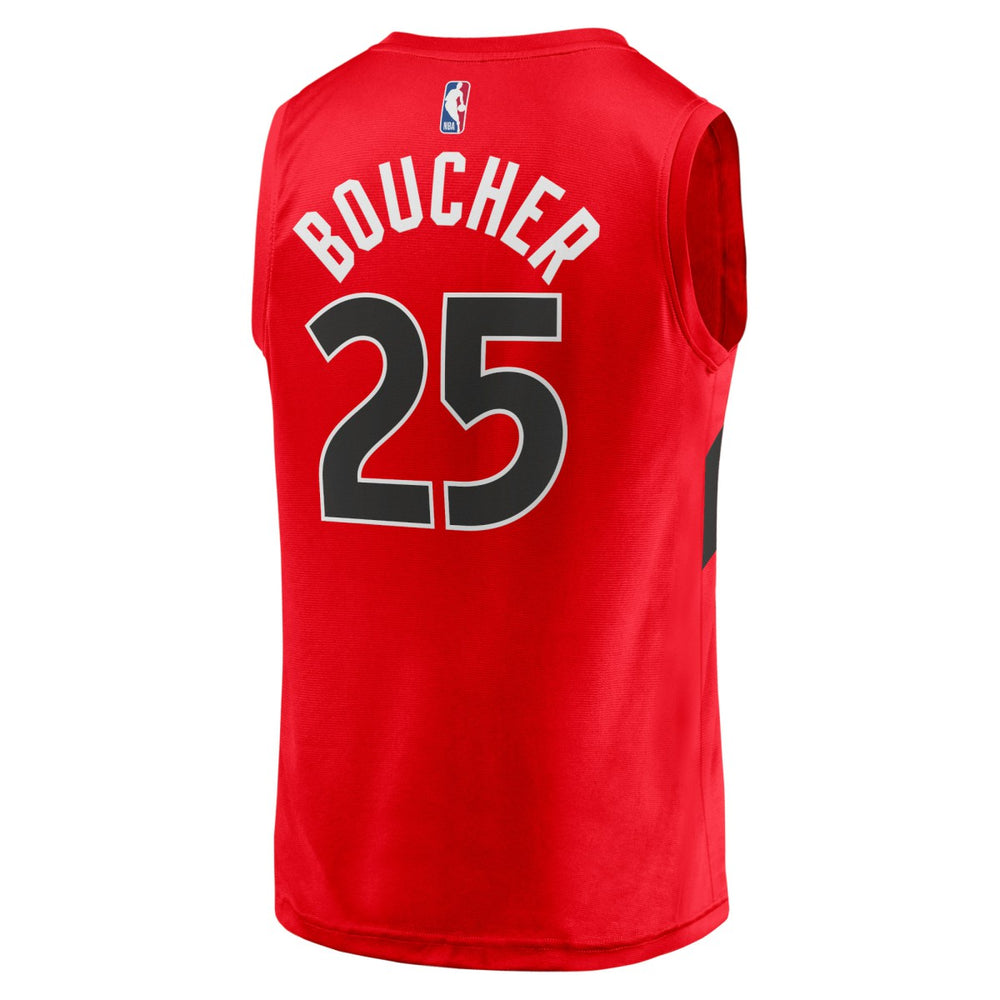 Fanatics Chris Boucher Toronto Raptors Youth Fast Break Replica Jersey Icon Edition Red