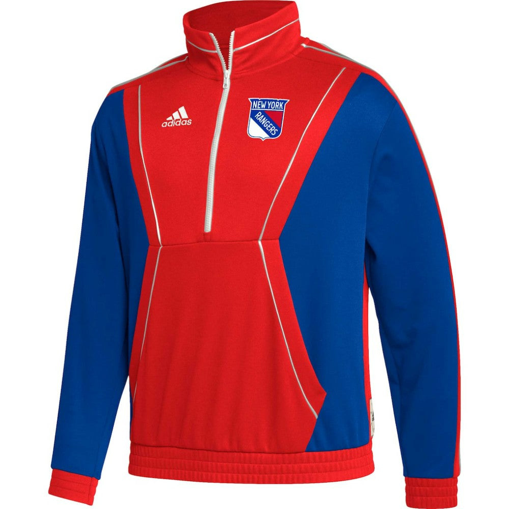 New York Rangers adidas Team Classics Half-Zip Jacket - Red | Adidas discount