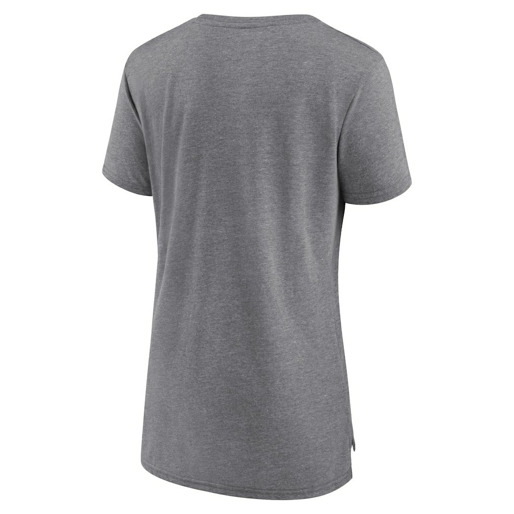 Cleveland Cavaliers Women's Heritage Tri-Blend T-Shirt Heather Gray