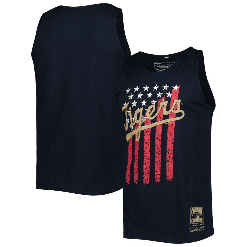 Detroit Tigers Mitchell & Ness Cooperstown Collection Stars and Stripes Tank Top Outlet