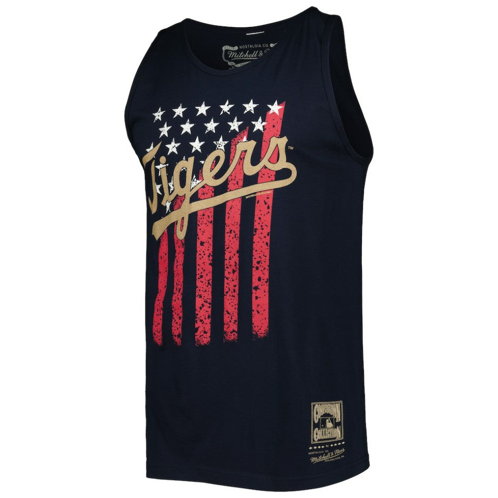 Detroit Tigers Mitchell & Ness Cooperstown Collection Stars and Stripes Tank Top Outlet