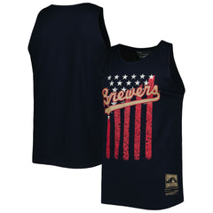Milwaukee Brewers Mitchell & Ness Cooperstown Collection Stars and Stripes Tank Top Outlet