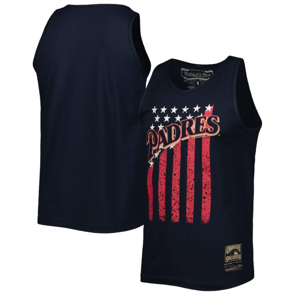 San Diego Padres Mitchell & Ness Cooperstown Collection Stars and Stripes Tank Top Online