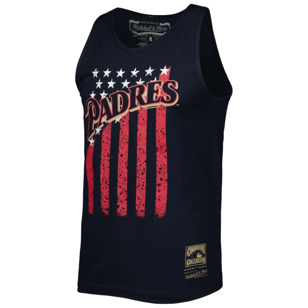 San Diego Padres Mitchell & Ness Cooperstown Collection Stars and Stripes Tank Top Online