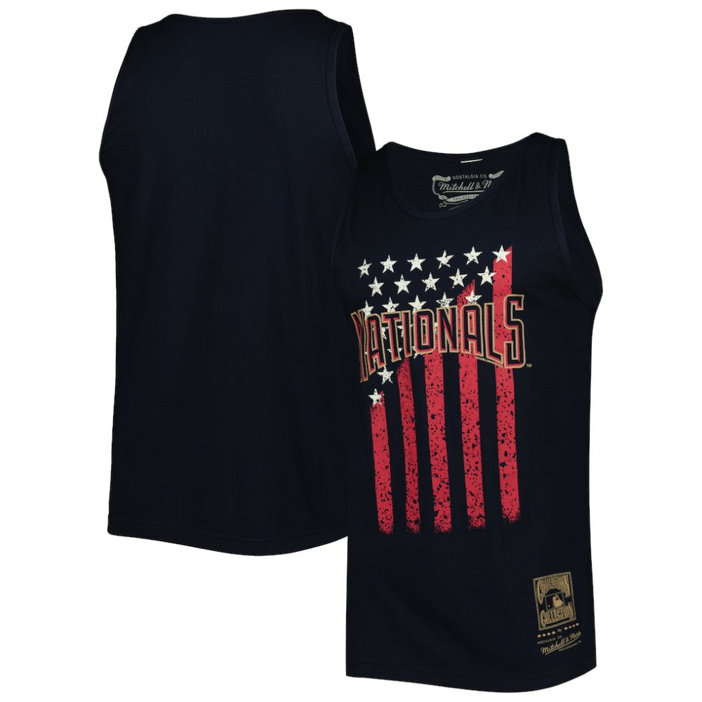 Washington Nationals Mitchell & Ness Cooperstown Collection Stars and Stripes Tank Top for sale