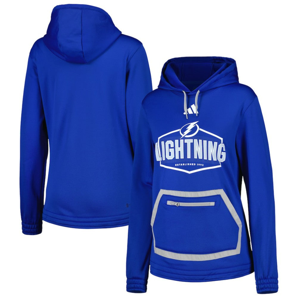 Tampa Bay Lightning adidas Women's Team Pullover Hoodie - Blue | Adidas near me