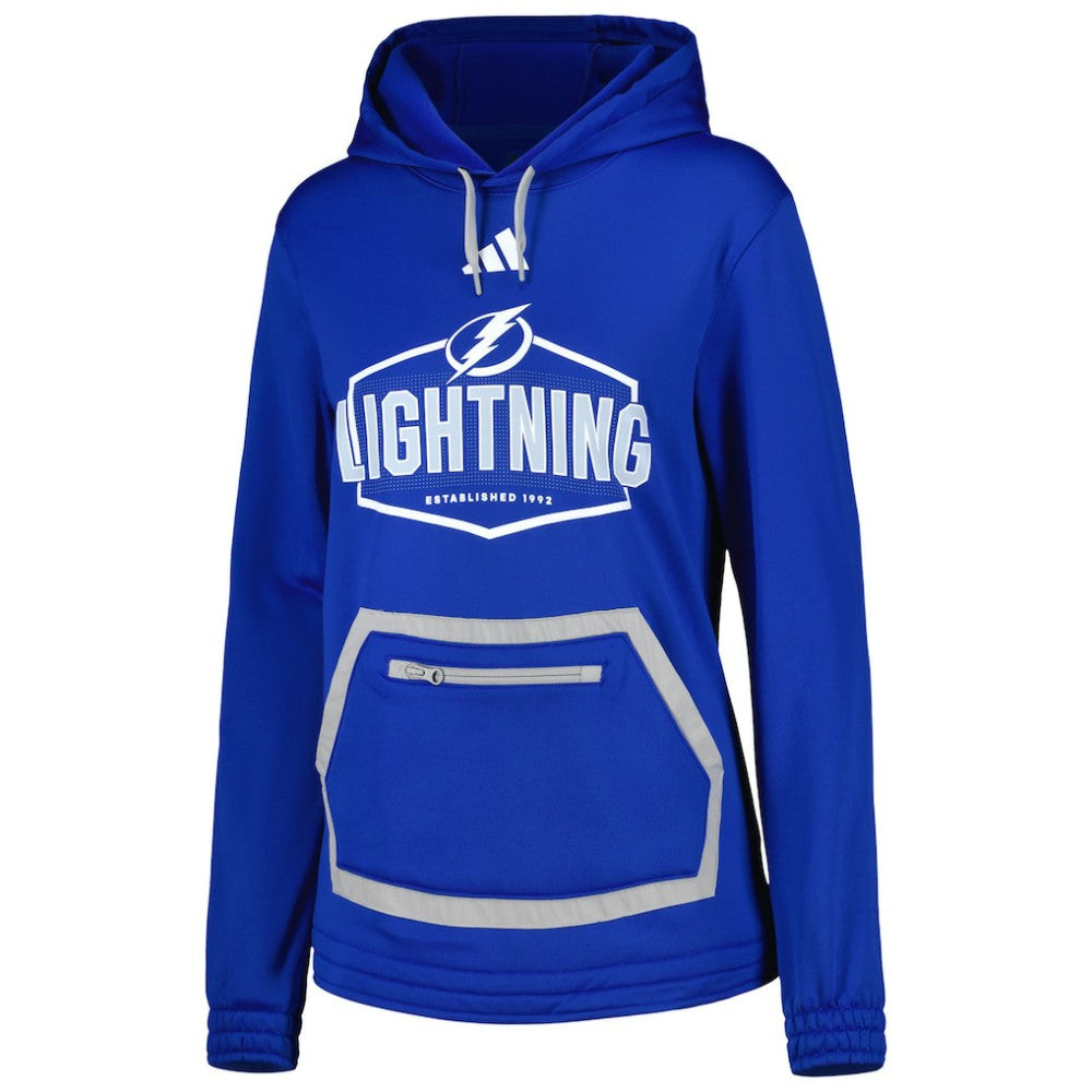 Tampa Bay Lightning adidas Women's Team Pullover Hoodie - Blue | Adidas near me