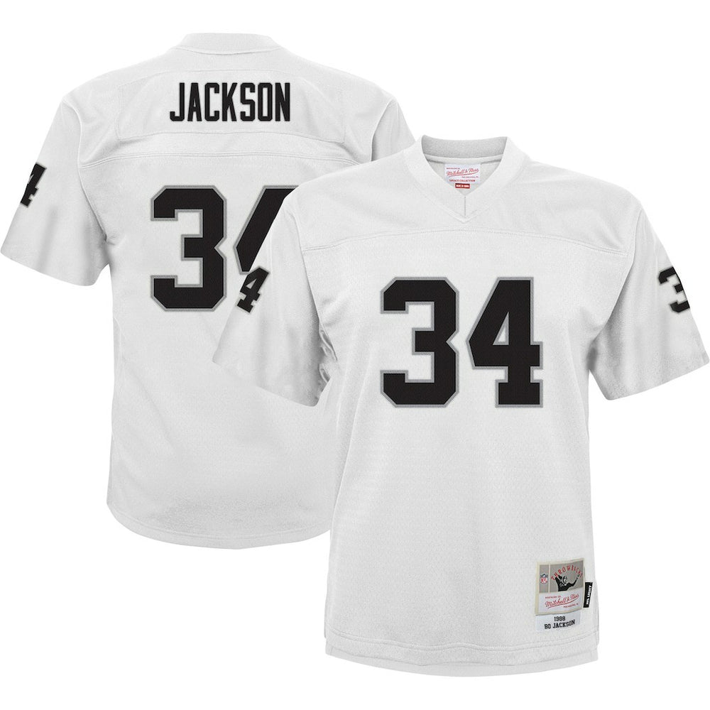 Bo Jackson Las Vegas Raiders Youth 1988 Retired Player Legacy Jersey - White - Mitchell & Ness