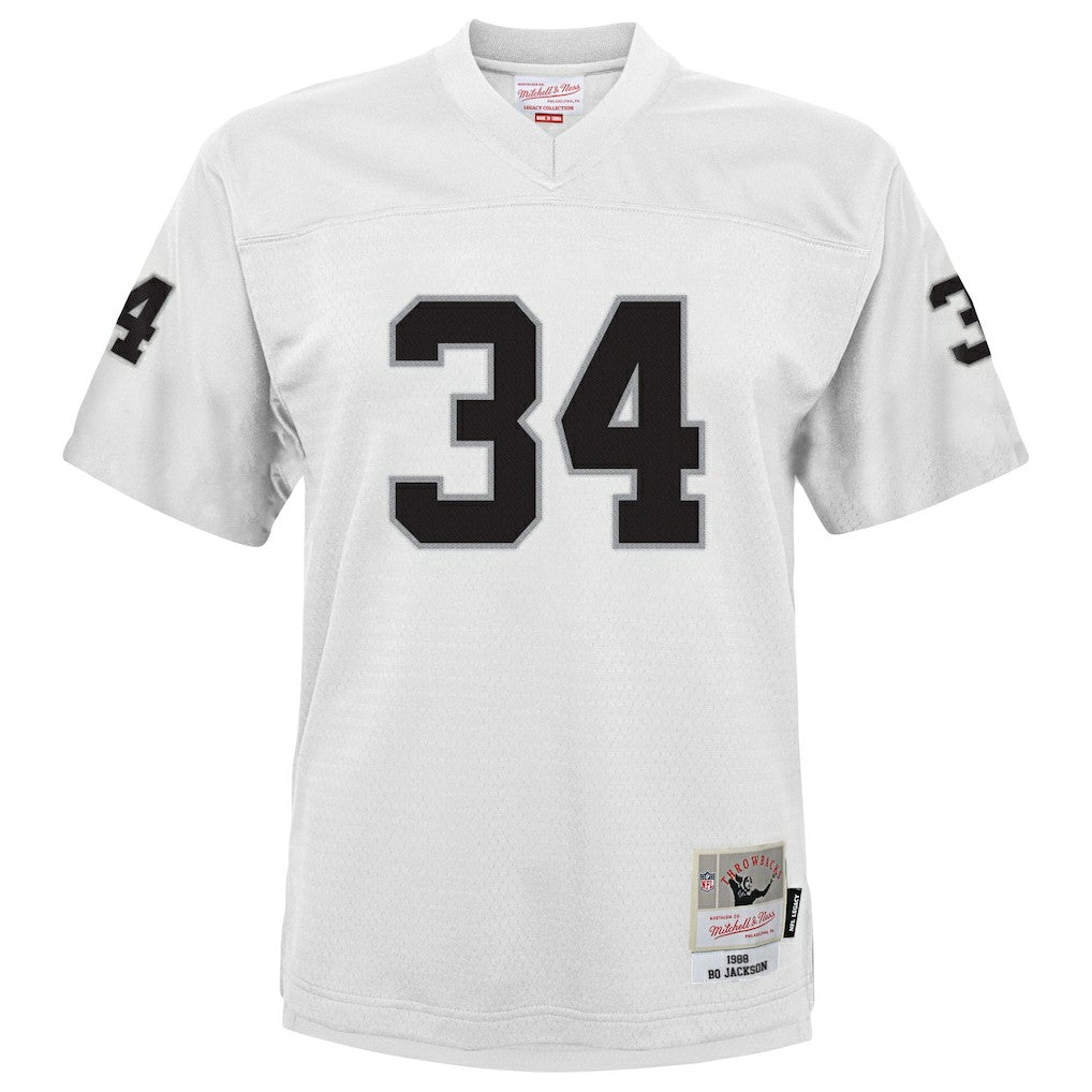Bo Jackson Las Vegas Raiders Youth 1988 Retired Player Legacy Jersey - White - Mitchell & Ness