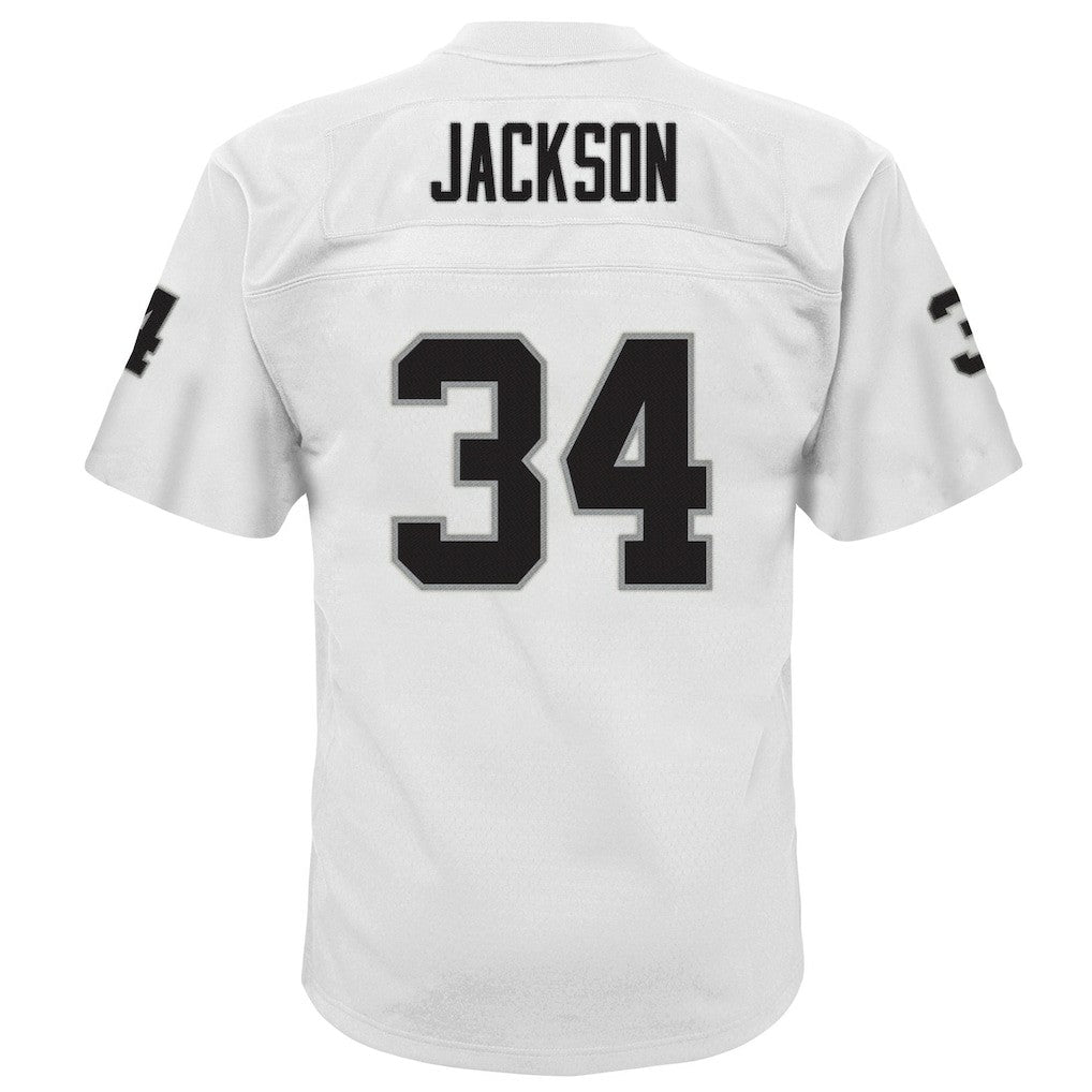 Bo Jackson Las Vegas Raiders Youth 1988 Retired Player Legacy Jersey - White - Mitchell & Ness