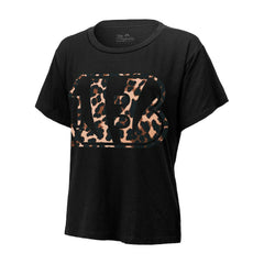Joe Burrow Cincinnati Bengals Majestic Threads Women's Leopard Player Name & Number T-Shirt - Black - NFL