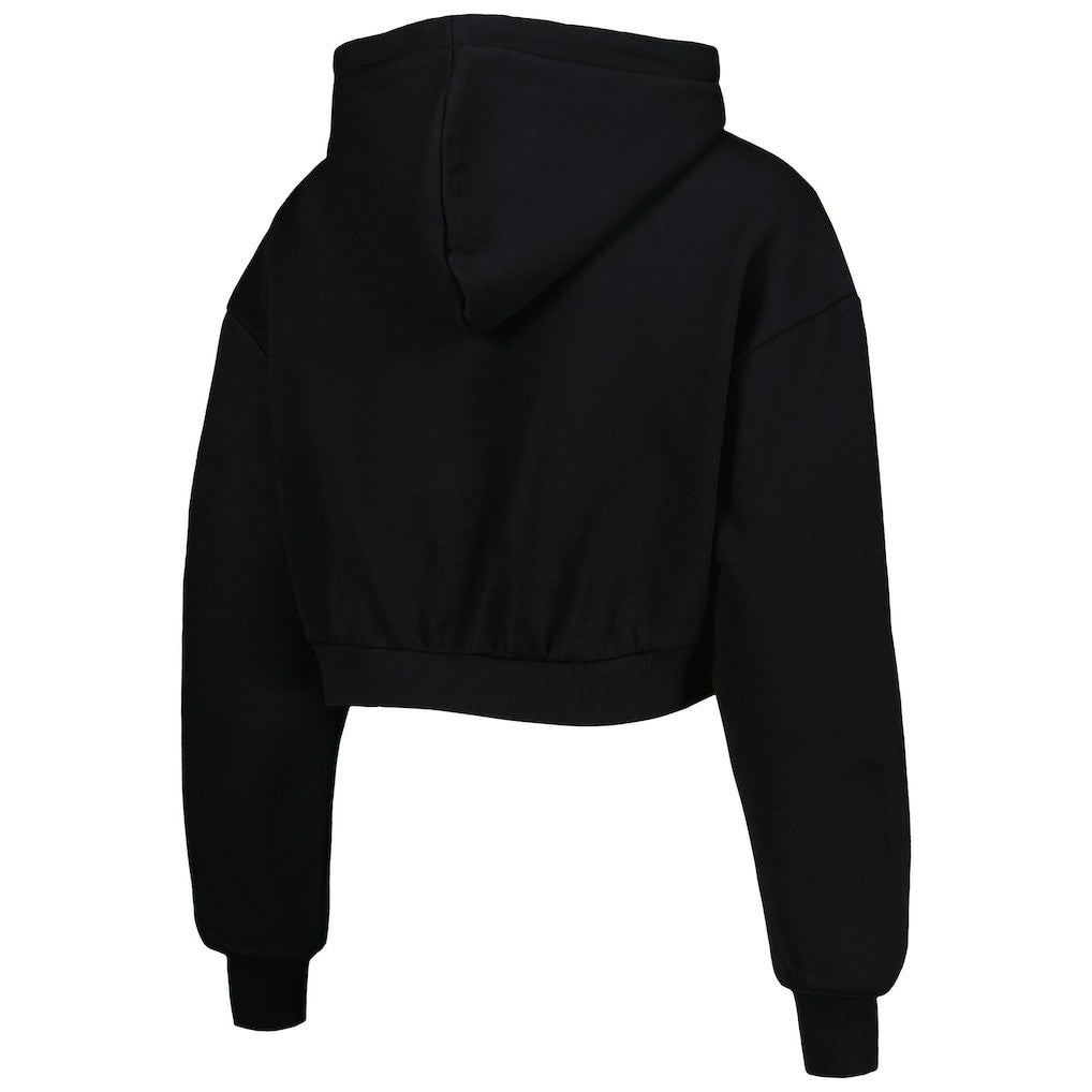 Arizona Cardinals The Wild Collective Women's Cropped Pullover Hoodie - Black - NFL