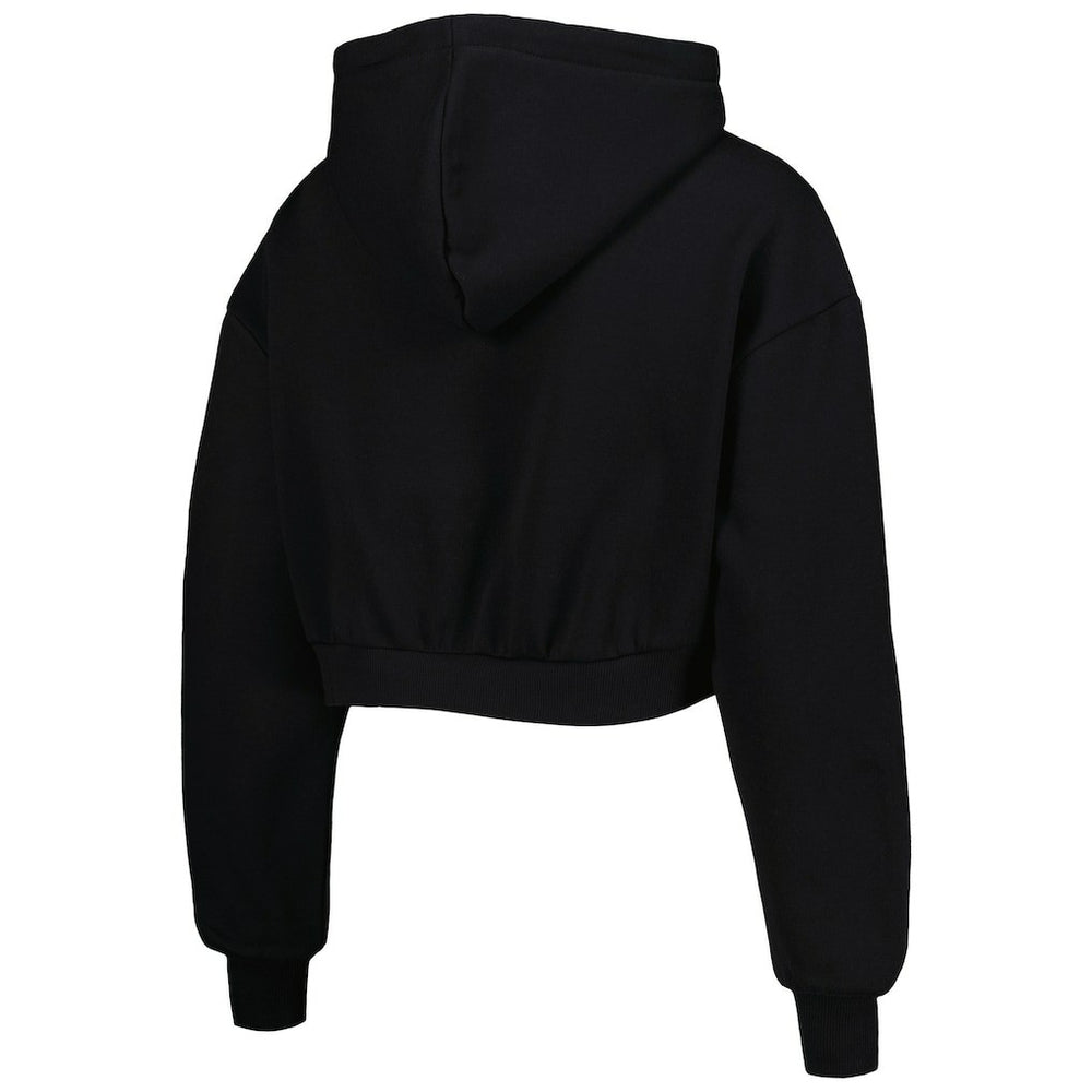 Arizona Cardinals The Wild Collective Women's Cropped Pullover Hoodie - Black - NFL