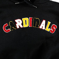 Arizona Cardinals The Wild Collective Women's Cropped Pullover Hoodie - Black - NFL