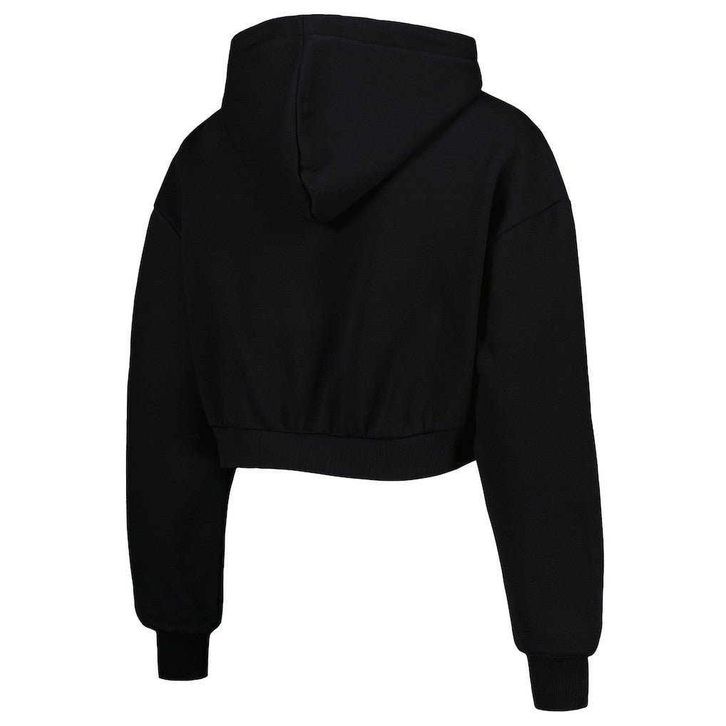 Baltimore Ravens The Wild Collective Women's Cropped Pullover Hoodie - Black - NFL
